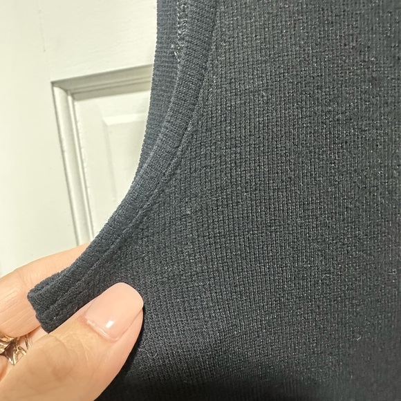 Eileen Fisher Classic Black Muscle Tee size Small Capsule Minimalist - Picture 4 of 5